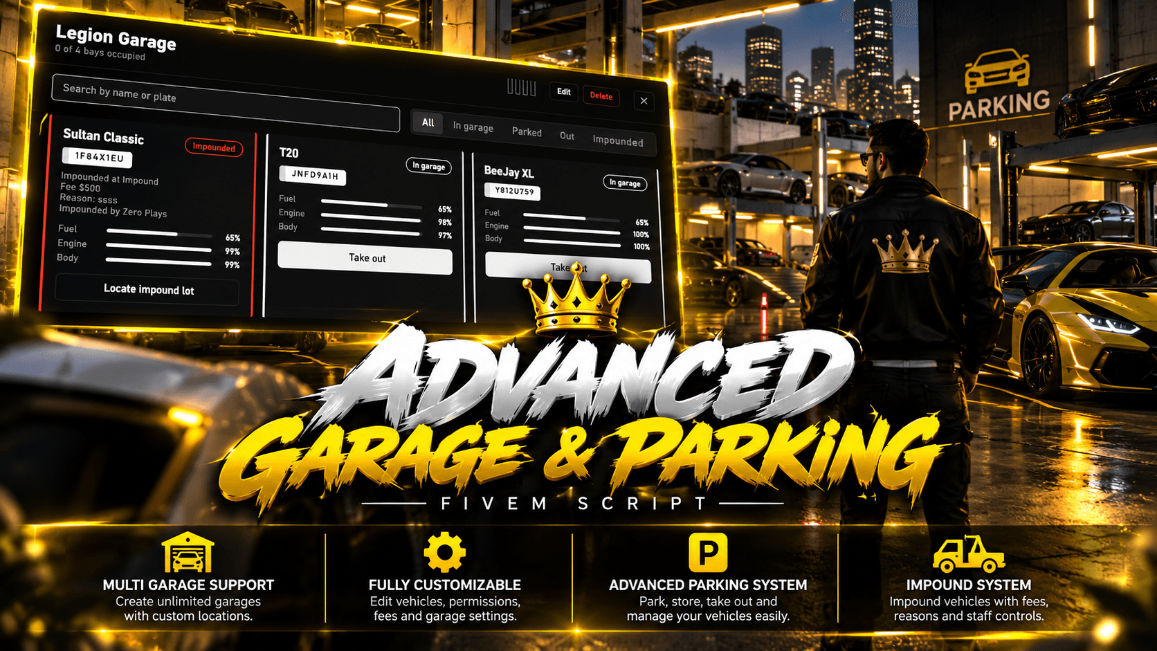 Garages & Realistic Parking